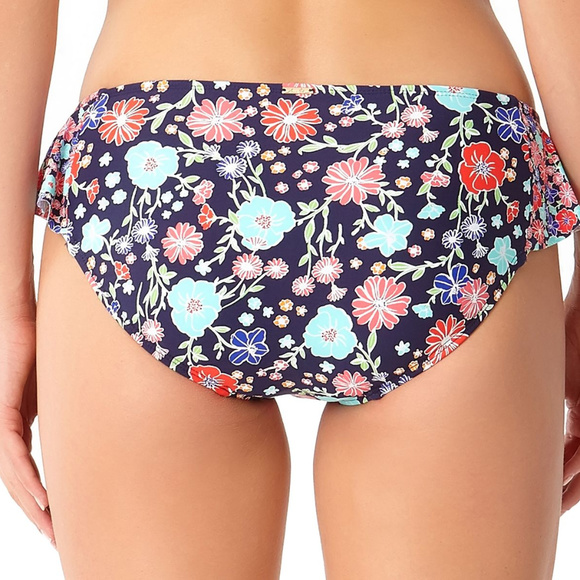 NWT Anne Cole Lazy Dazey Side Flounce Bikini - Picture 2 of 2